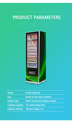 Outdoor events self-service automatic touch screen drink snack vending machine Europe medium mechanical combo